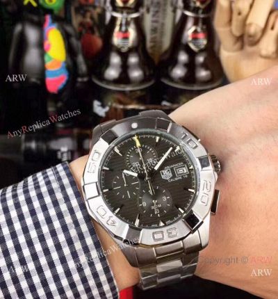 Tag Heuer Aquaracer Calibre 16 Chronograph Watches Ss Gray Face